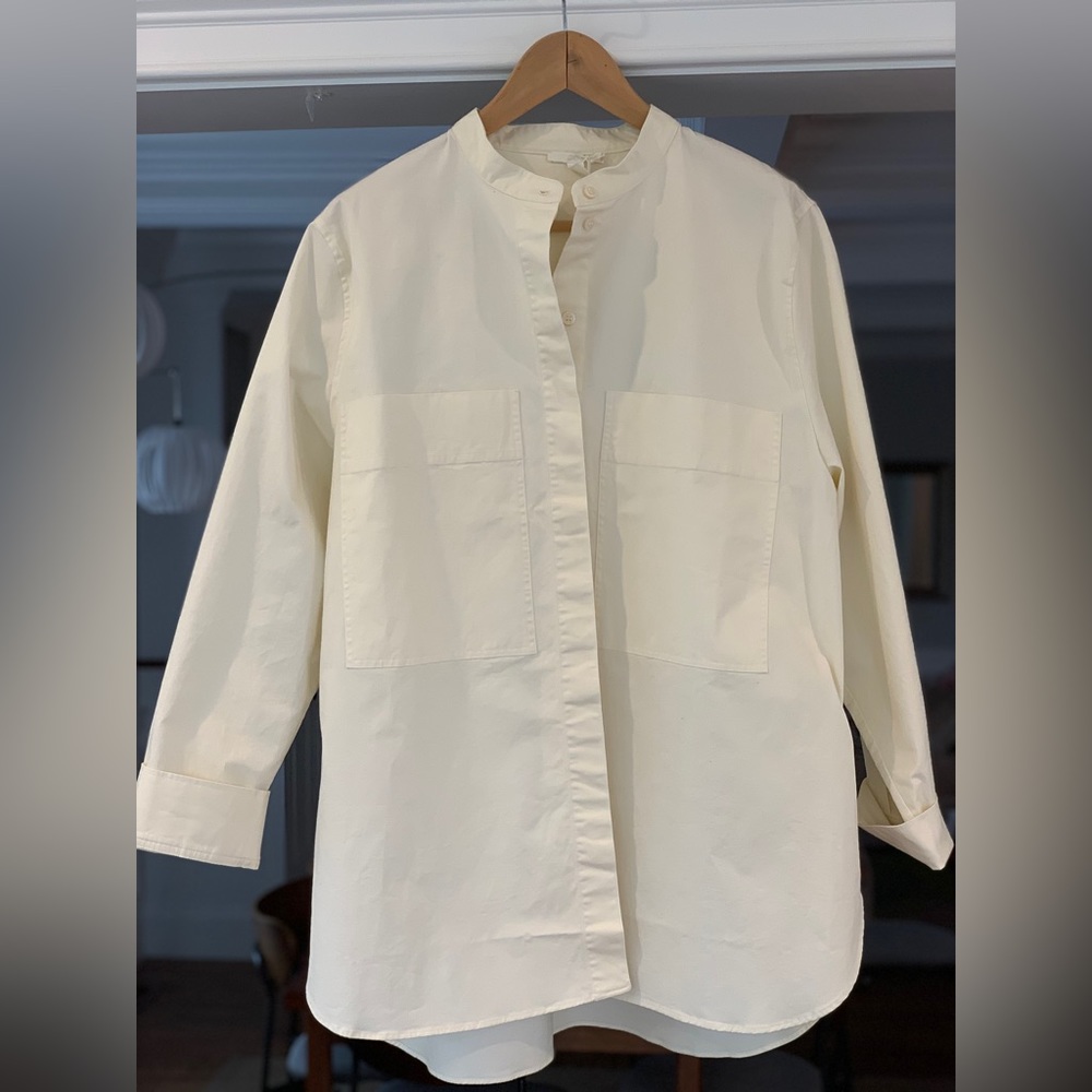 NWT Unique COS Women’s Cream Shirt US 14 Cotton